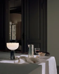 Kizu Portable bordlampe - Brun Marmor