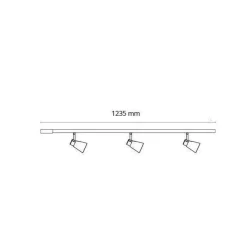 Komplett Zip Zoom 3x6W m/endetilkobling - matthvit