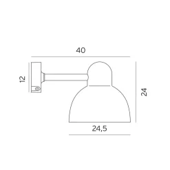 Koster art 1912 vegglampe utendørs IP54 17,5W LED