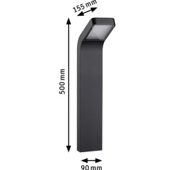 Kulma pullert utendørs IP44 7,5W 3000 Kelvin 50 cm