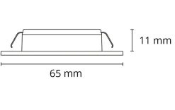 LEDstar Slim CV 24V Hvit 4,5W LED 2700K IP65