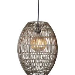 Linde utendørs lampeskjerm 30 cm IP44 - Grå/beige