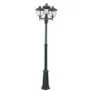 London 483 lyktestolpe 185-275 cm 3 lyktehoder - Svart