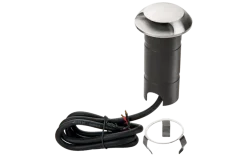 Luna Deco 1 uplight utendørs 3W 3000 Kelvin IP67 - Rustfritt stål