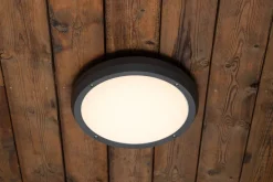 Luno taklampe 30 cm utendørs IP65 E27 - Grafitt grå