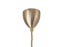 Lute takpendel 14 cm klar/kobber