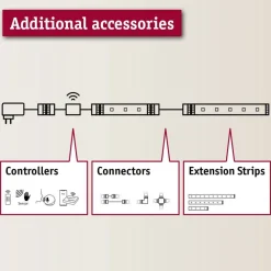 MaxLED 500 LED Strip Varm hvit Kjøkken Grunnsett 3,1W 2700 Kelvin - 1,8 meter