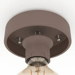 Mogano takplafond 40 cm E27 - Mokka