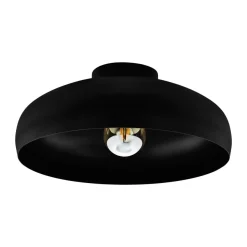Mogano takplafond 40 cm E27 - Svart