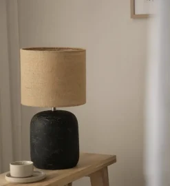 Montagna bordlampe 45 - Svart/Natur