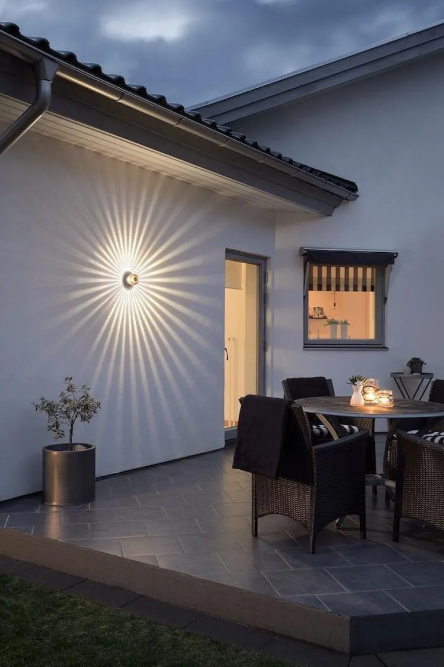 Monza vegglampe utendørs IP54 3W - Messing farget