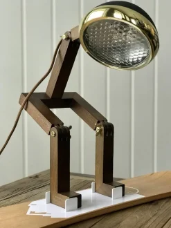 Mr. Wattson bordlampe, Limited Edition - Svart og messing