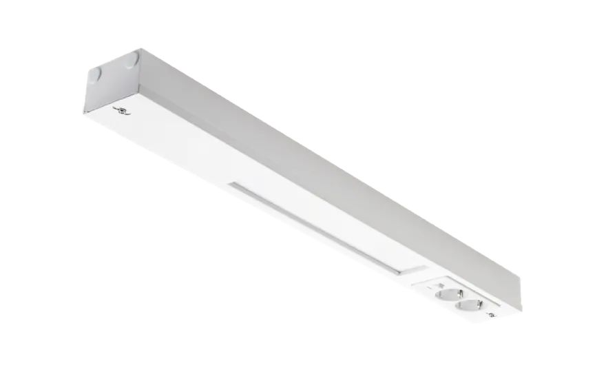 Namsen 600 benkarmatur m/2 stikk 2700 Kelvin dimbar 12W - Hvit