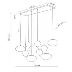 Nebia takpendel 10-lys