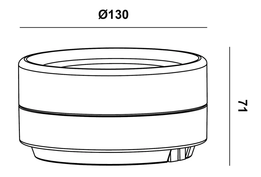 Nova Alba tak/vegglampe 9W 2700/3000/4000 Kelvin IP65 - Dimbar