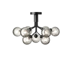 Nuura Apiales 9 ceiling svart/optic glass