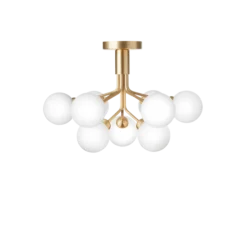 Nuura Apiales 9 taklampe messing/opal