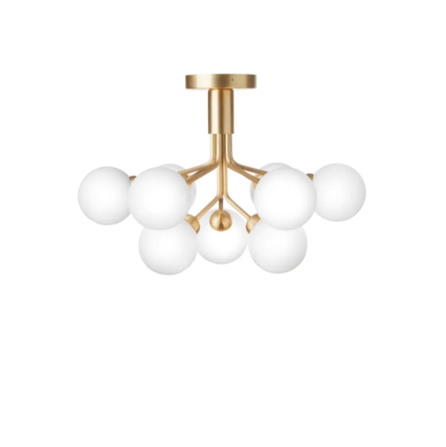 Nuura Apiales 9 taklampe messing/opal