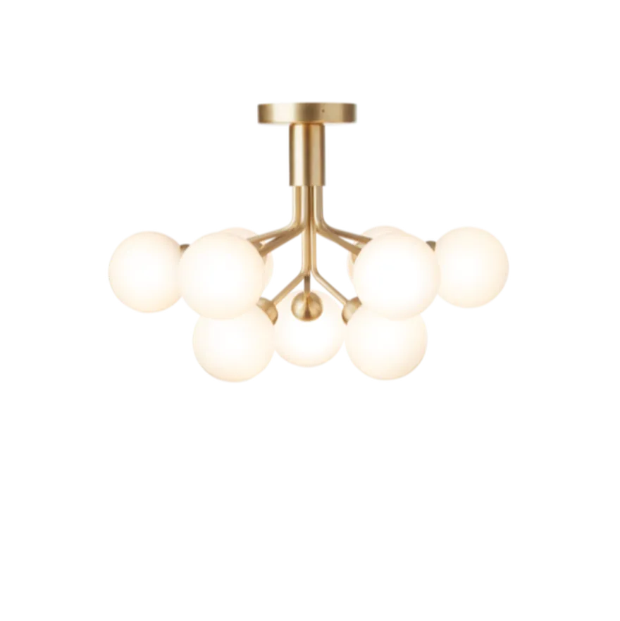 Nuura Apiales 9 taklampe messing/opal