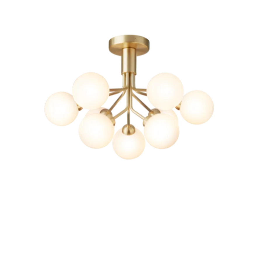 Nuura Apiales 9 taklampe messing/opal
