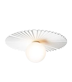 Nuura Liila Muuse vegglampe/taklampe - medium - Hvit / opal