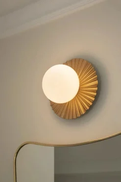 Nuura Liila Muuse vegglampe/taklampe - small - nordic gold / opal