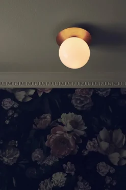 Nuura Liila 1 vegglampe/taklampe - medium - nordic gold / opal