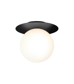 Nuura Liila 1 vegglampe/taklampe - large - svart / opal