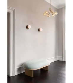 Nuura Liila 1 vegglampe/taklampe - medium - bronse/opal