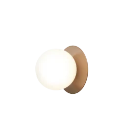 Nuura Liila 1 vegglampe/taklampe - medium - bronse/opal