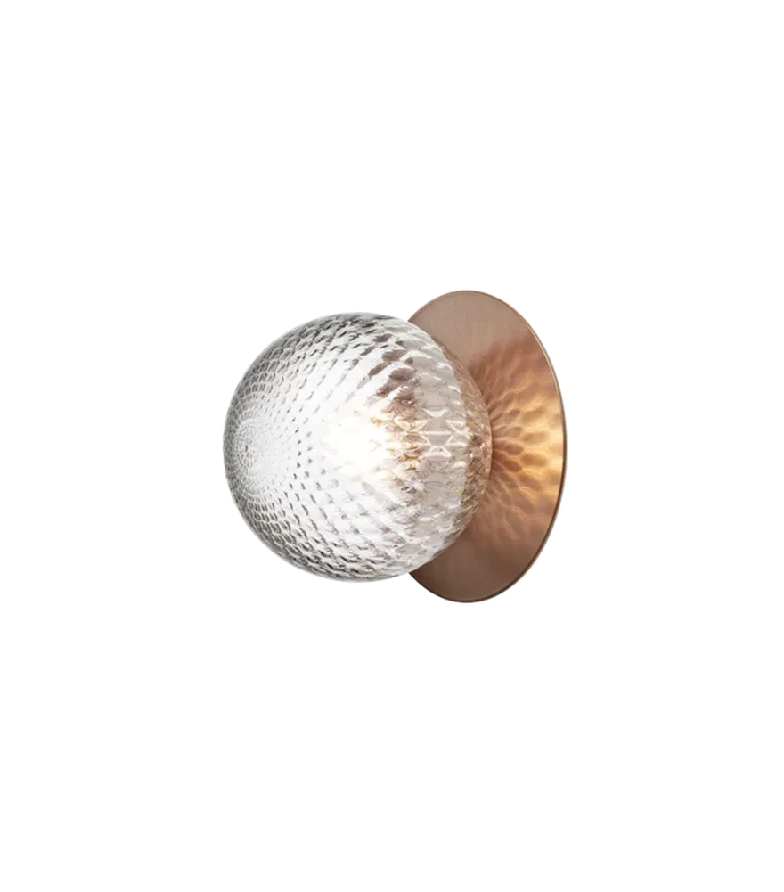 Nuura Liila 1 vegglampe/taklampe - medium - bronse/optic