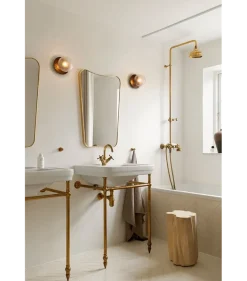 Nuura Liila 1 vegglampe/taklampe - medium - bronse/optic