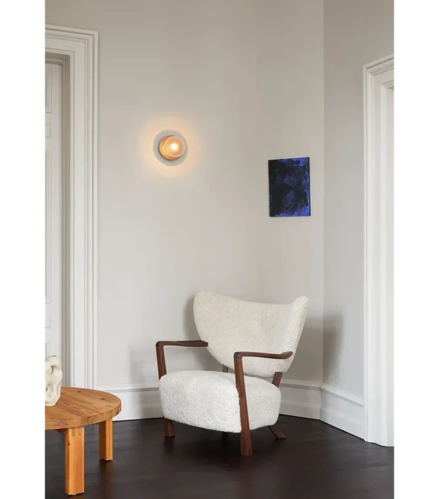 Nuura Liila 1 vegglampe/taklampe - medium - bronse/optic