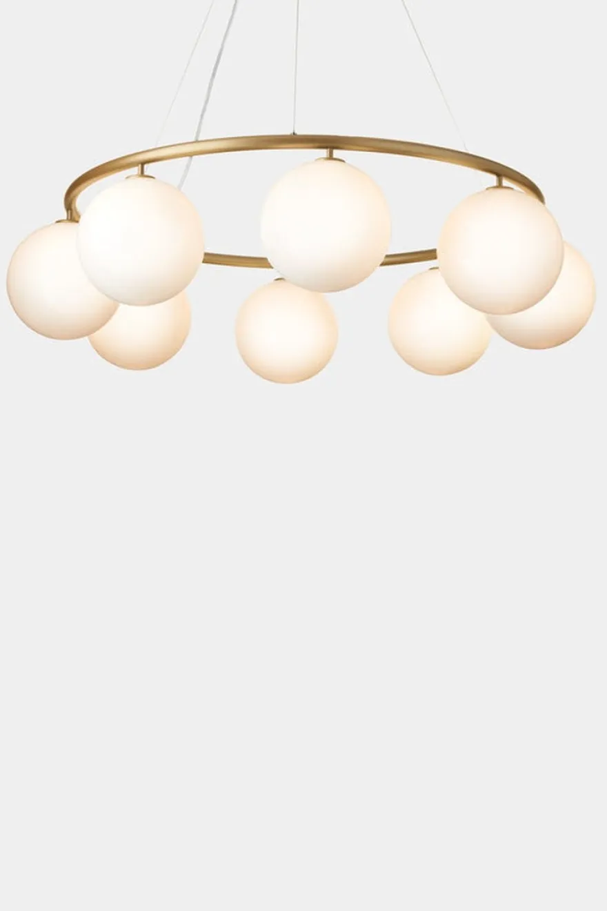 Nuura Miira 8 circular messing / opal