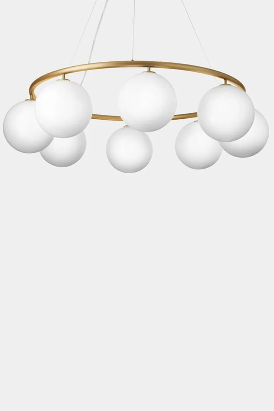 Nuura Miira 8 circular messing / opal