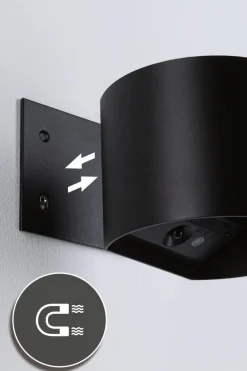 Nyara rund oppladbar vegglampe opp/ned lys med sensor
