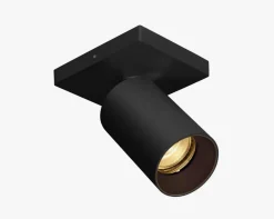 OZ K1 taklampe med 1 spott - Svart