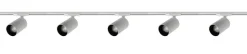 Oz spotskinne 5 spotter 2 meter - Pure white/Svart