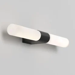 Padova vegglampe for baderom IP44 G9 - Svart/Opal