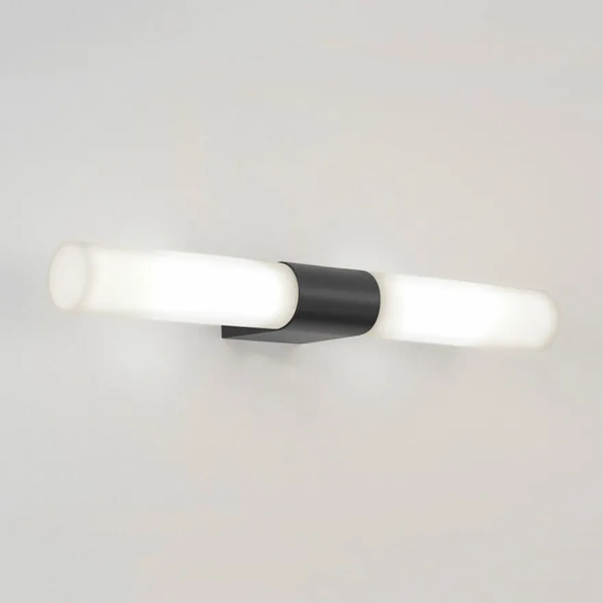 Padova vegglampe for baderom IP44 G9 - Svart/Opal