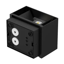 Plaza vegglampe utendørs opp/ned 10W IP65 3000 Kelvin - Svart