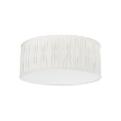 Plissè taklampe 45 - Hvit