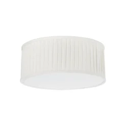Plissè taklampe 45 - Hvit