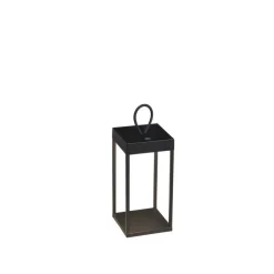 Ravello lanterne 30 cm oppladbar IP54 utendørs - Svart
