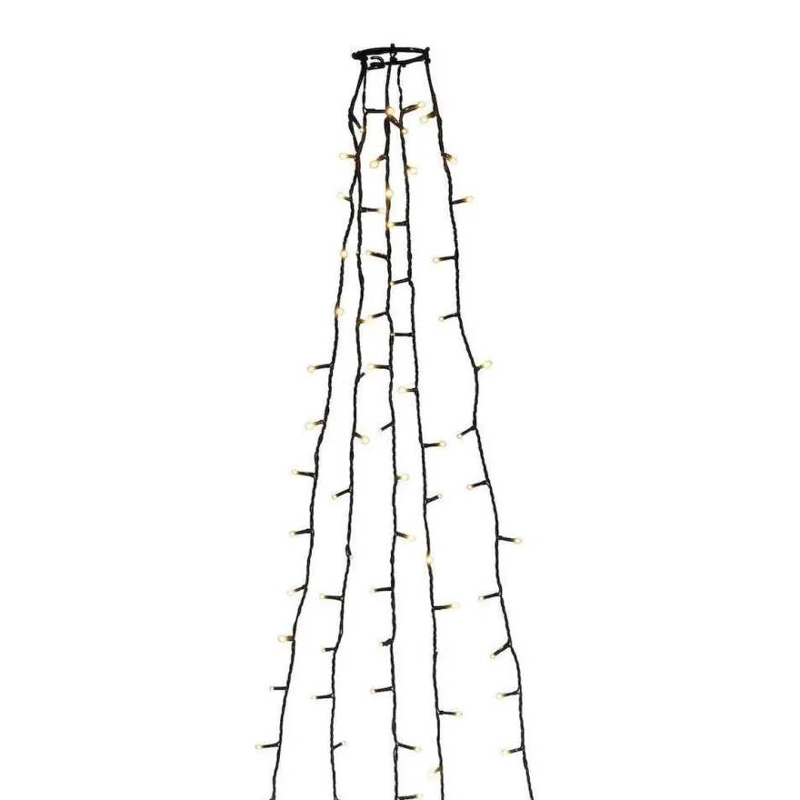 Ring slynge for juletre 5x40 LED 240 cm - Amber