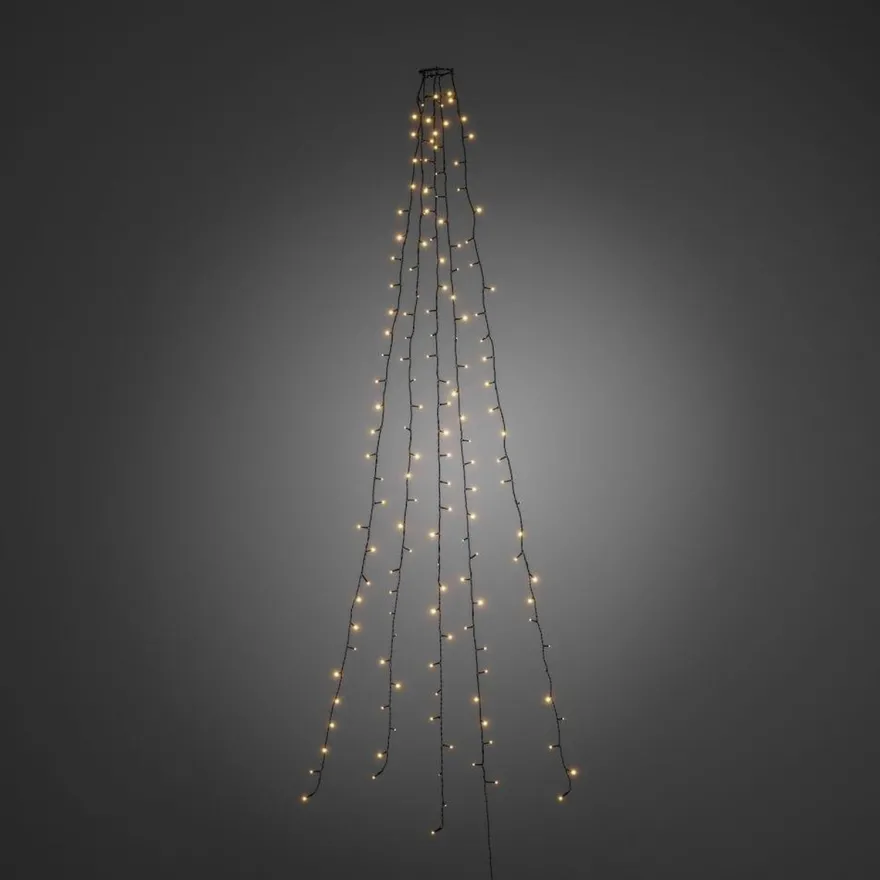 Ring slynge for juletre 5x50 LED 300 cm - Amber