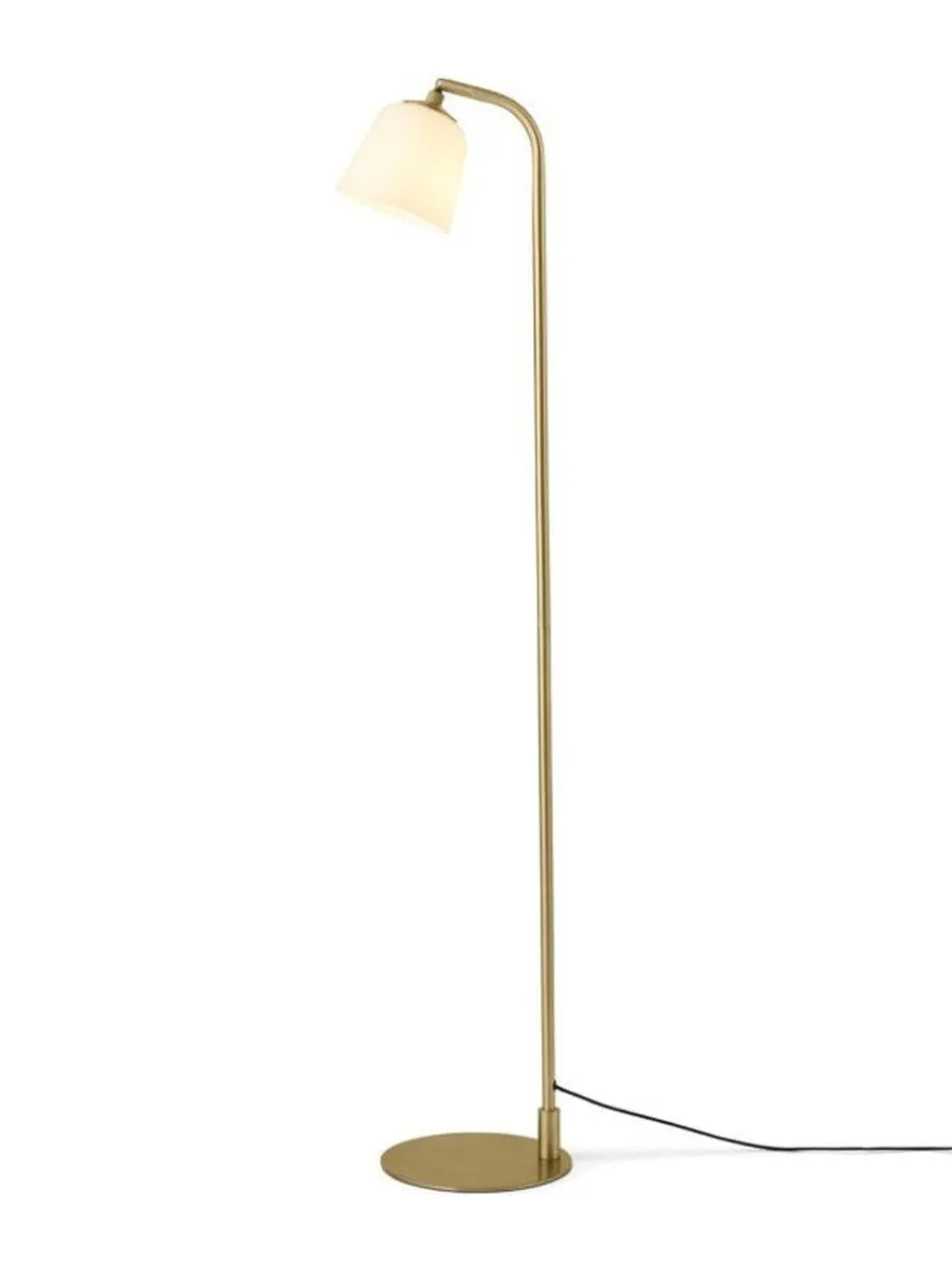 Room 49 gulvlampe 135 cm - Opal/Antikk messing