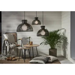 Runde utendørs lampeskjerm 47 cm IP44 - Svart