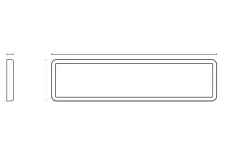 Sense Surface 1600 takarmatur 41W 3000K IP20 IK10 Dimbar - Hvit
