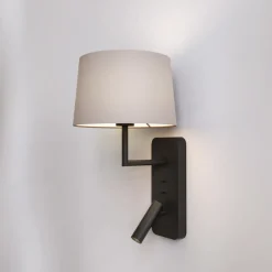 Side by Side Grande vegglampe m/USB